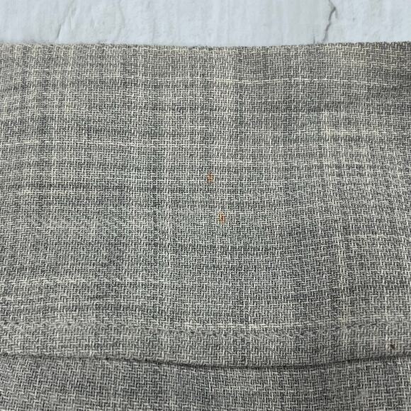 Jones New York Gray Lined 100% Wool Fitted Straight Knee Length Work Skirt 10 - Picture 4 of 10